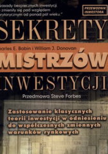 Okladka ksiazki sekrety mistrzow inwestycji