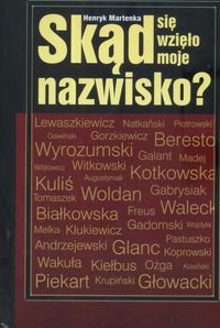 Okladka ksiazki skad sie wzielo moje nazwisko