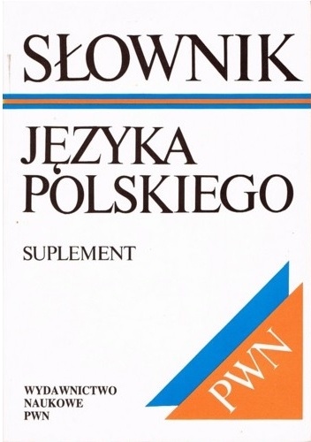 Okladka ksiazki slownik jezyka polskiego suplement