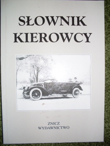 Okladka ksiazki slownik kierowcy