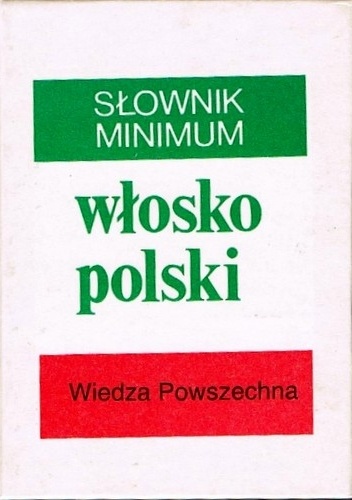 Okladka ksiazki slownik minimum wlosko polski