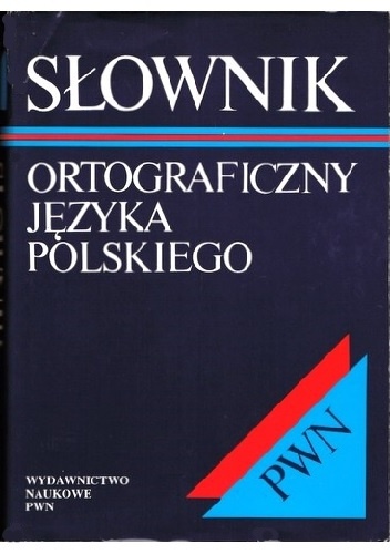 Okladka ksiazki slownik ortograficzny jezyka polskiego
