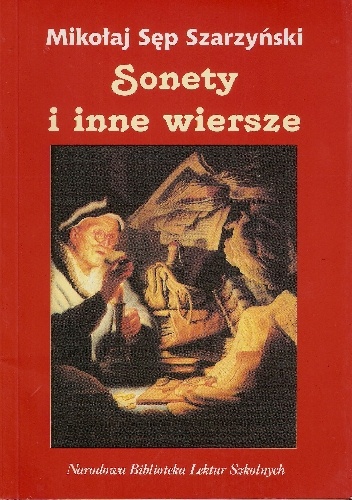 Okladka ksiazki sonety i inne wiersze