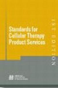 Okladka ksiazki standards for cellular therapy product services