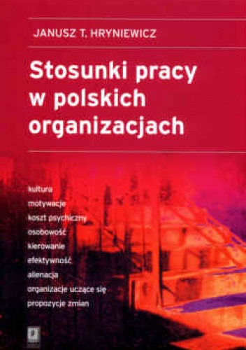 Okladka ksiazki stosunki pracy w polskich organizacjach