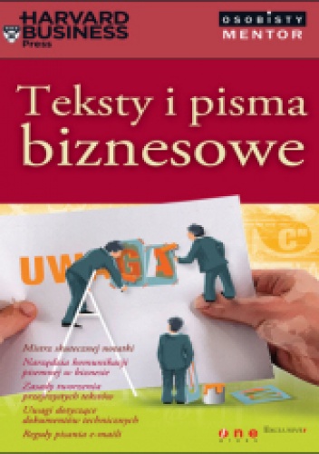 Okladka ksiazki teksty i pisma biznesowe