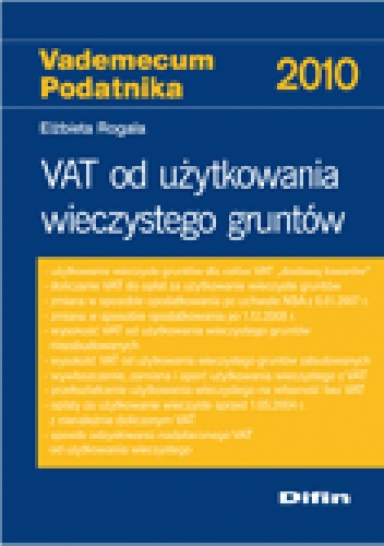 Okladka ksiazki vat od uzytkowania wieczystego gruntow