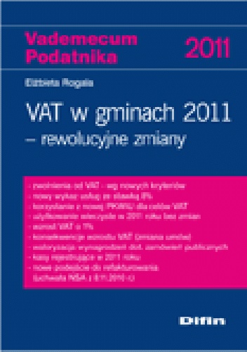 Okladka ksiazki vat w gminach 2011 rewolucyjne zmiany