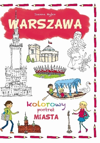 Okladka ksiazki warszawa kolorowy portret miasta