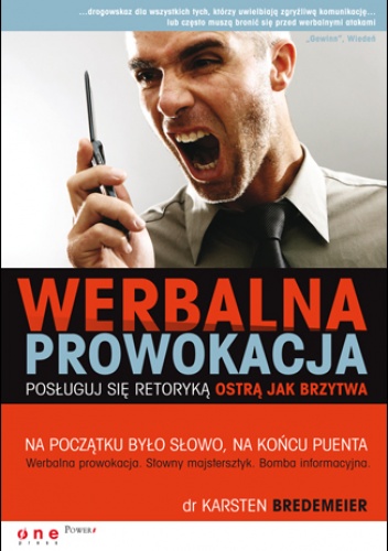 Okladka ksiazki werbalna prowokacja posluguj sie retoryka ostra jak brzytwa