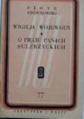 Okladka ksiazki wigilia wojewody o pieciu panach sulerzyckich