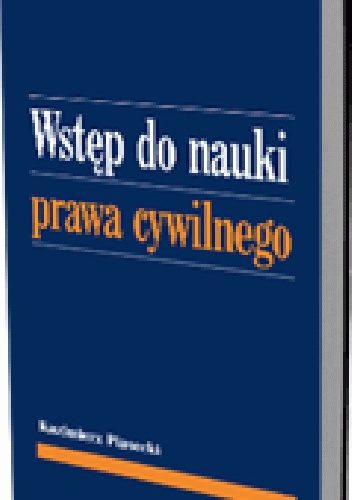 Okladka ksiazki wstep do nauki prawa cywilnego