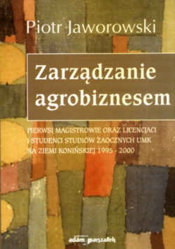 Okladka ksiazki zarzadzanie agrobiznesem