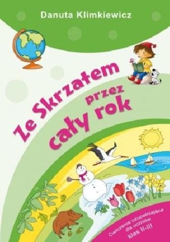 Okladka ksiazki ze skrzatem przez caly rok