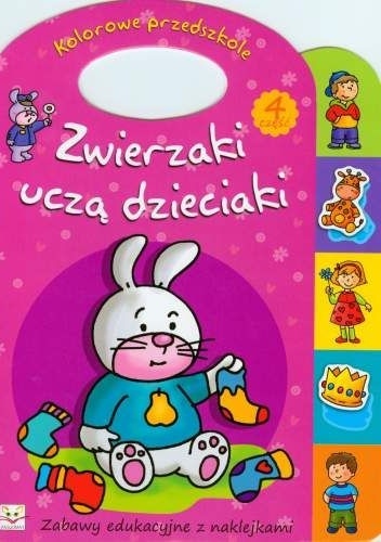 Okladka ksiazki zwierzaki ucza dzieciaki czesc 4